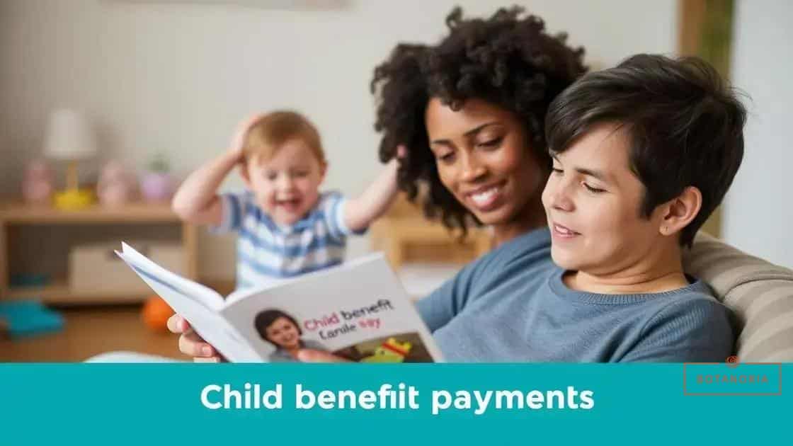 Common questions about child benefit payments
