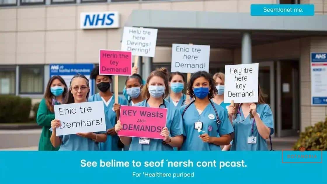 Key demands from healthcare workers