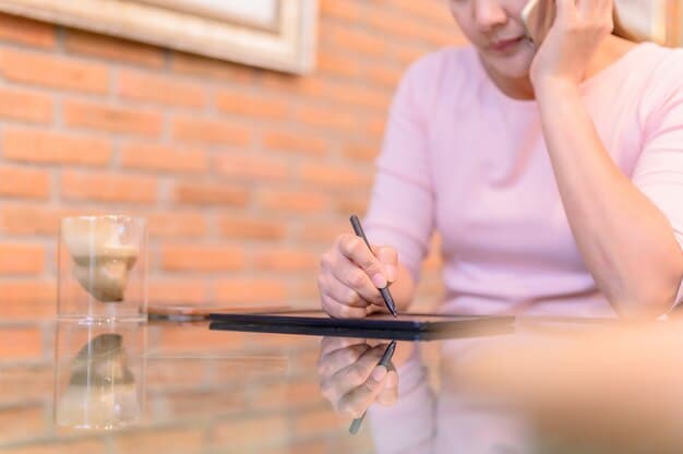 A comforting image depicting a person filling out official forms with a pen, highlighting the Bereavement Support Payment application process. The setting is a quiet and organised home office.