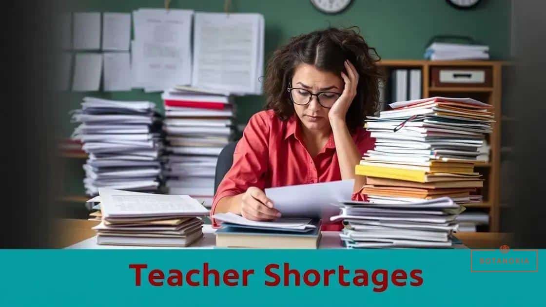 Factors contributing to teacher shortages