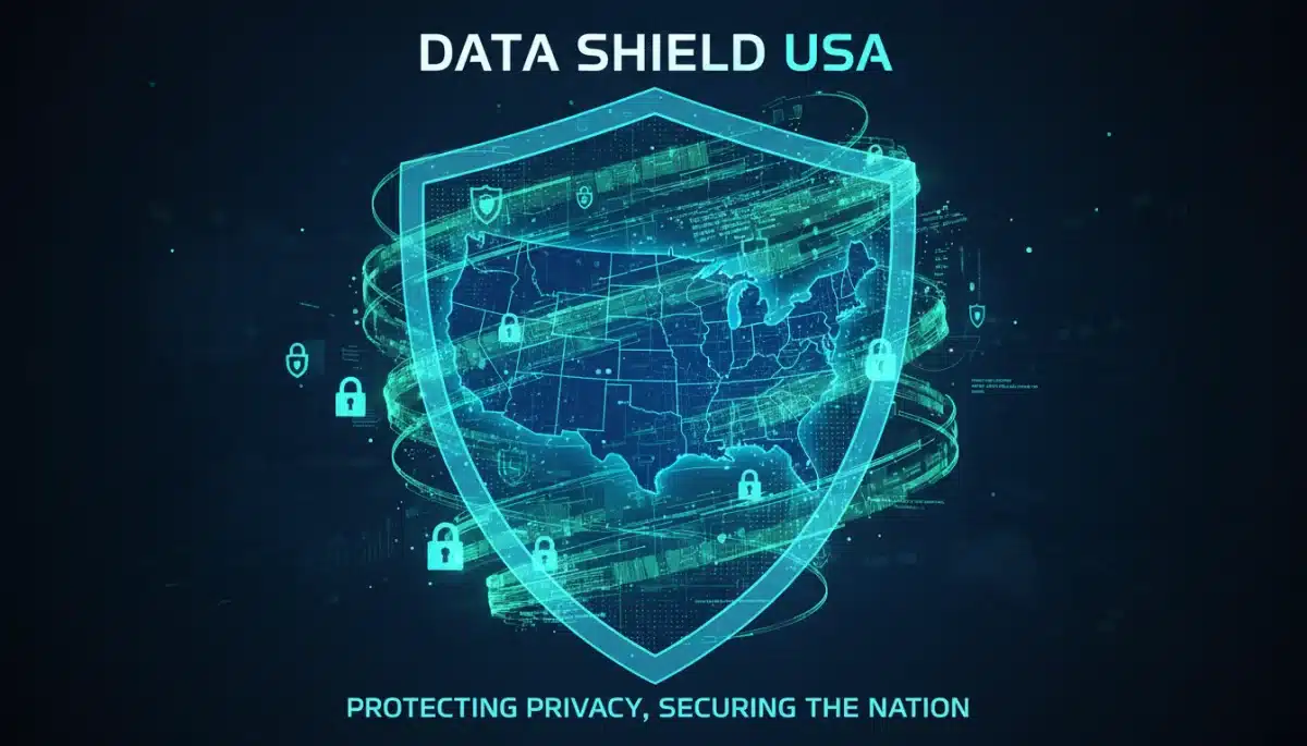 Secure digital data streams protecting a silhouette of the United States
