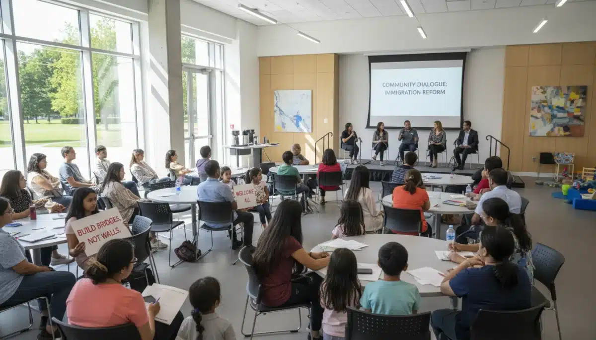 Community discussion on immigration policy changes and their social impact