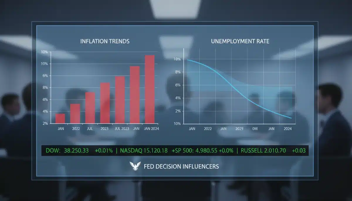 Economic indicators influencing Federal Reserve interest rate decision