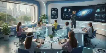 Top 4 EdTech Tools for US Classrooms in 2026: A Comprehensive Comparison Students using advanced educational technology tools in a modern US classroom setting.