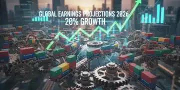 Global supply chain network impacting 2026 corporate earnings forecast
