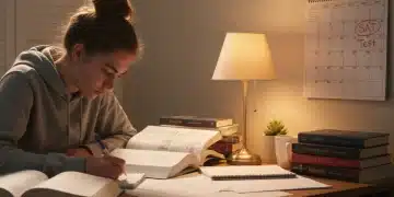 6-Week Study Plan for Standardized Tests: High School Success High school student diligently preparing for standardized tests