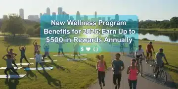 New Wellness Program Benefits 2026: Earn Up to $500 Annually Diverse individuals enjoying outdoor wellness activities, symbolizing new program benefits and rewards in 2026.
